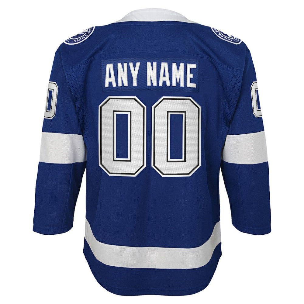 Tampa Bay Lightning Youth Home Custom Premier Jersey Blue