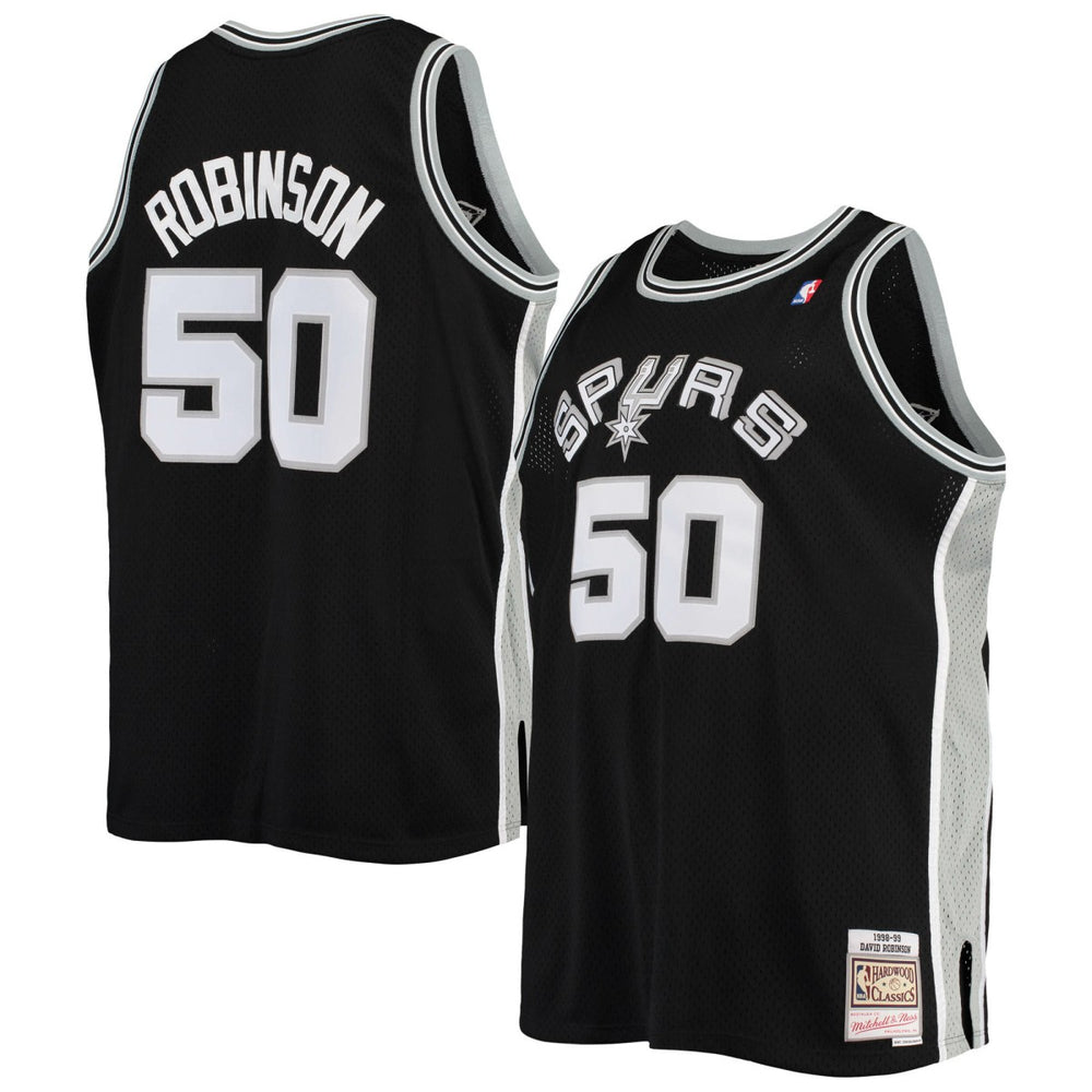 David Robinson San Antonio Spurs 1998/99 Big & Tall Hardwood Classics Swingman Jersey - Black | Mitchell & Ness for sale