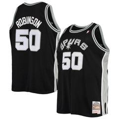 David Robinson San Antonio Spurs 1998/99 Big & Tall Hardwood Classics Swingman Jersey - Black | Mitchell & Ness for sale