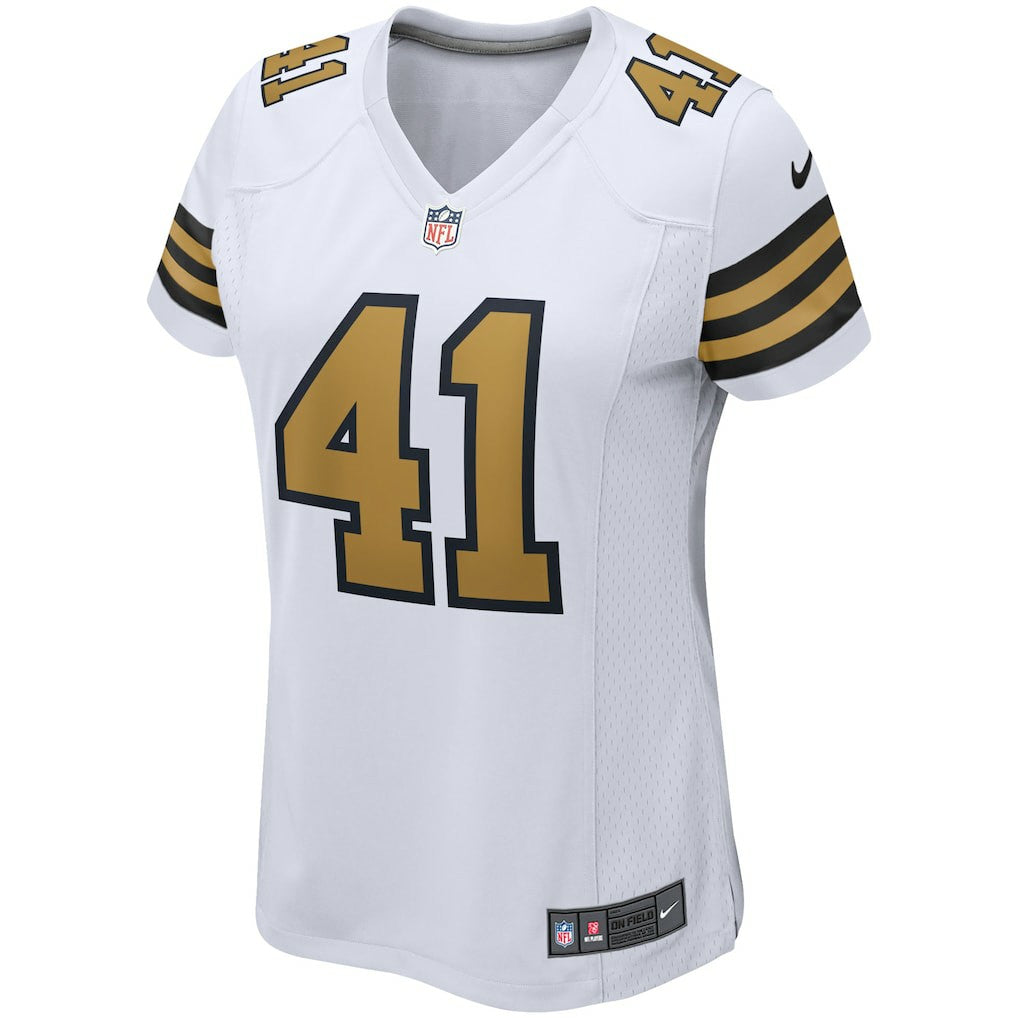 Alvin Kamara New Orleans Saints Women's Alternate Game Player Jersey - White | Nike outlet