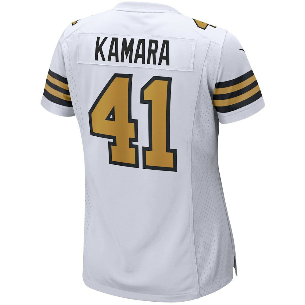 Alvin Kamara New Orleans Saints Women's Alternate Game Player Jersey - White | Nike outlet