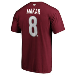 Cale Makar Colorado Avalanche Fanatics Authentic Stack Player Name & Number T-Shirt Burgundy