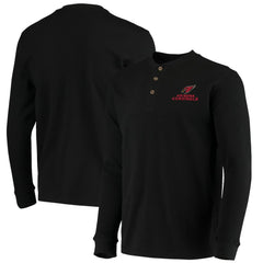 Arizona Cardinals Dunbrooke Logo Maverick Thermal Henley Long Sleeve T-Shirt - Black cheap