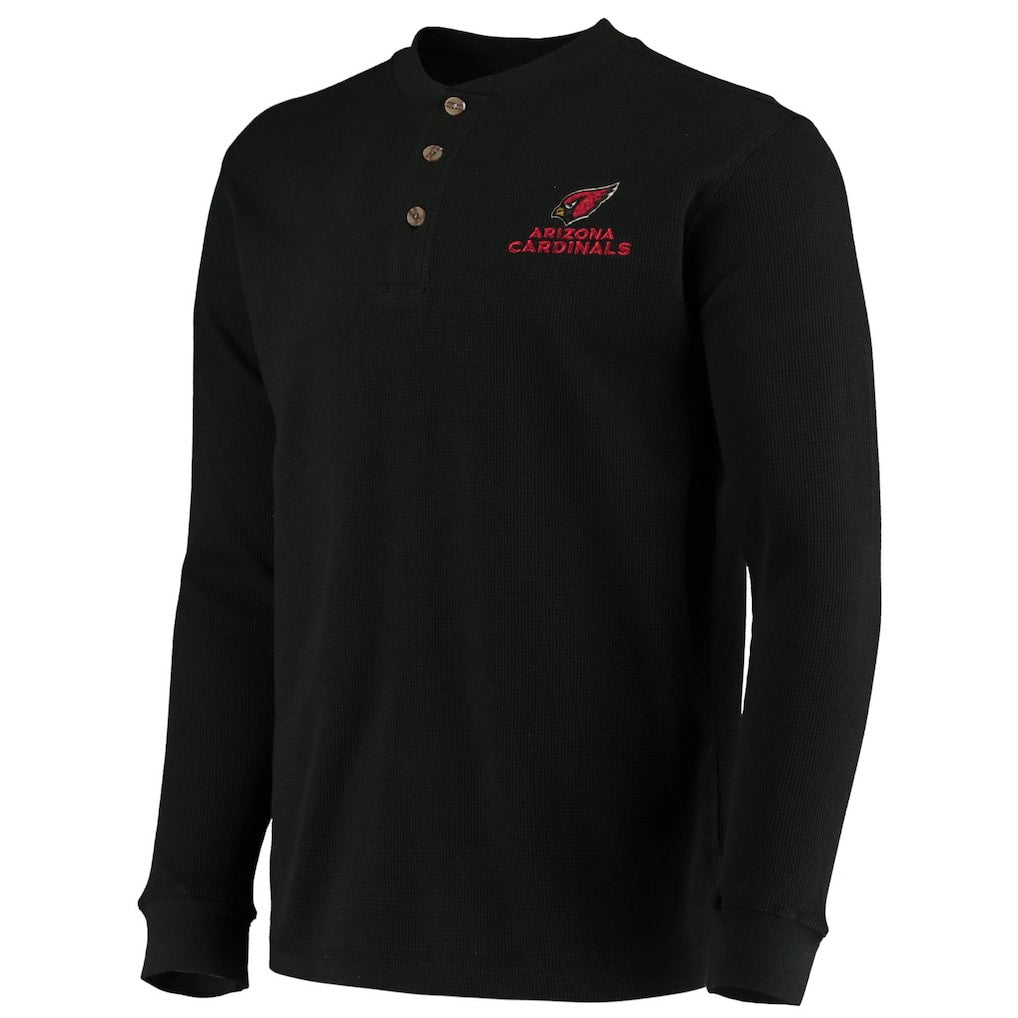 Arizona Cardinals Dunbrooke Logo Maverick Thermal Henley Long Sleeve T-Shirt - Black cheap
