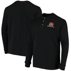 Cincinnati Bengals Dunbrooke Logo Maverick Thermal Henley Long Sleeve T-Shirt - Black online