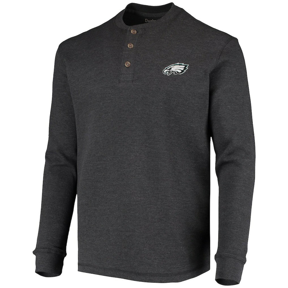 Philadelphia Eagles Dunbrooke Logo Maverick Thermal Henley Long Sleeve T-Shirt - Charcoal online