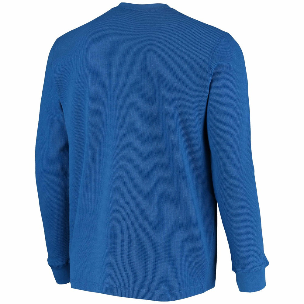New York Giants Dunbrooke Logo Maverick Thermal Henley Long Sleeve T-Shirt - Royal for sale