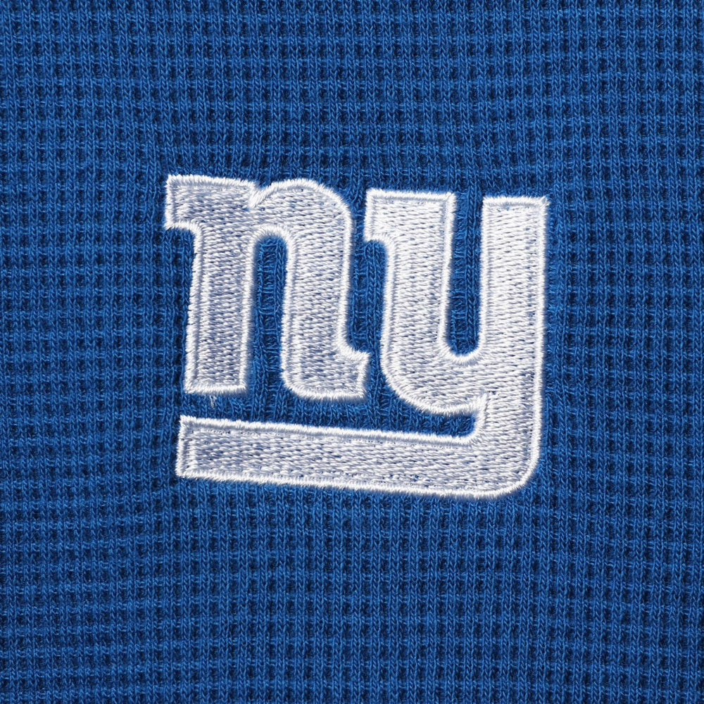 New York Giants Dunbrooke Logo Maverick Thermal Henley Long Sleeve T-Shirt - Royal for sale