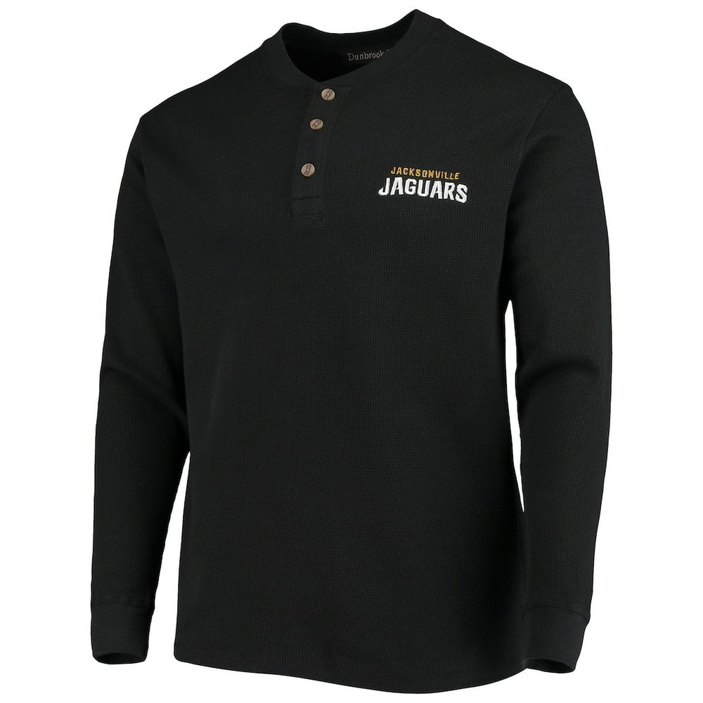 Jacksonville Jaguars Dunbrooke Logo Maverick Thermal Henley Long Sleeve T-Shirt - Black cheap