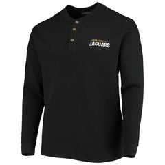 Jacksonville Jaguars Dunbrooke Logo Maverick Thermal Henley Long Sleeve T-Shirt - Black cheap