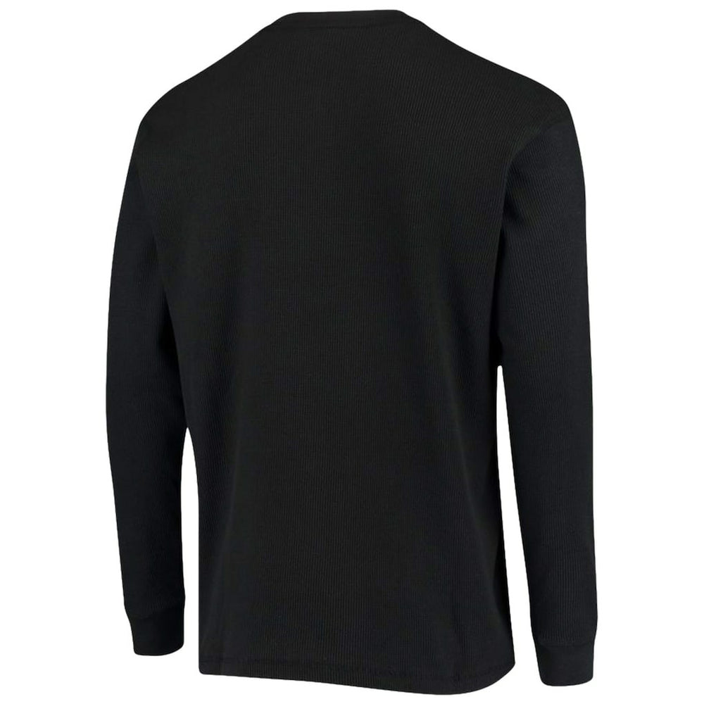 Carolina Panthers Dunbrooke Logo Maverick Thermal Henley Long Sleeve T-Shirt - Black cheap