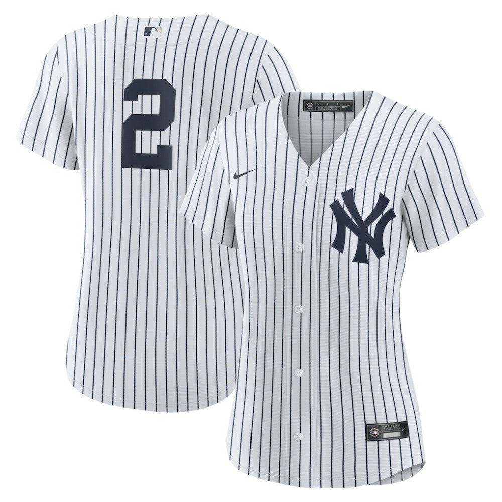 Derek Jeter New York Yankees Women's Home Replica Player Jersey - White/Navy | Nike
