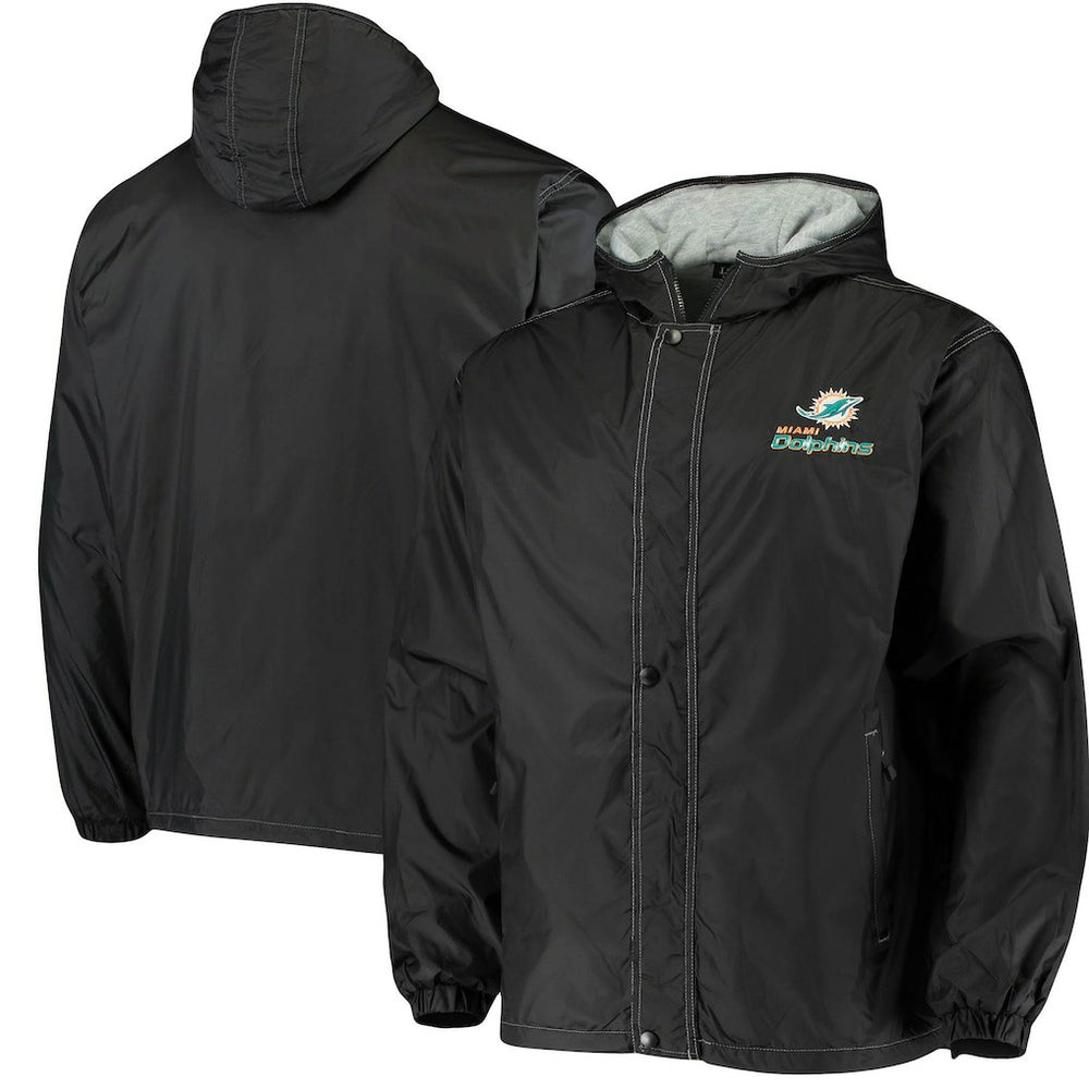 Miami Dolphins Dunbrooke Logo Legacy Stadium Full-Zip Jacket- Black on sale