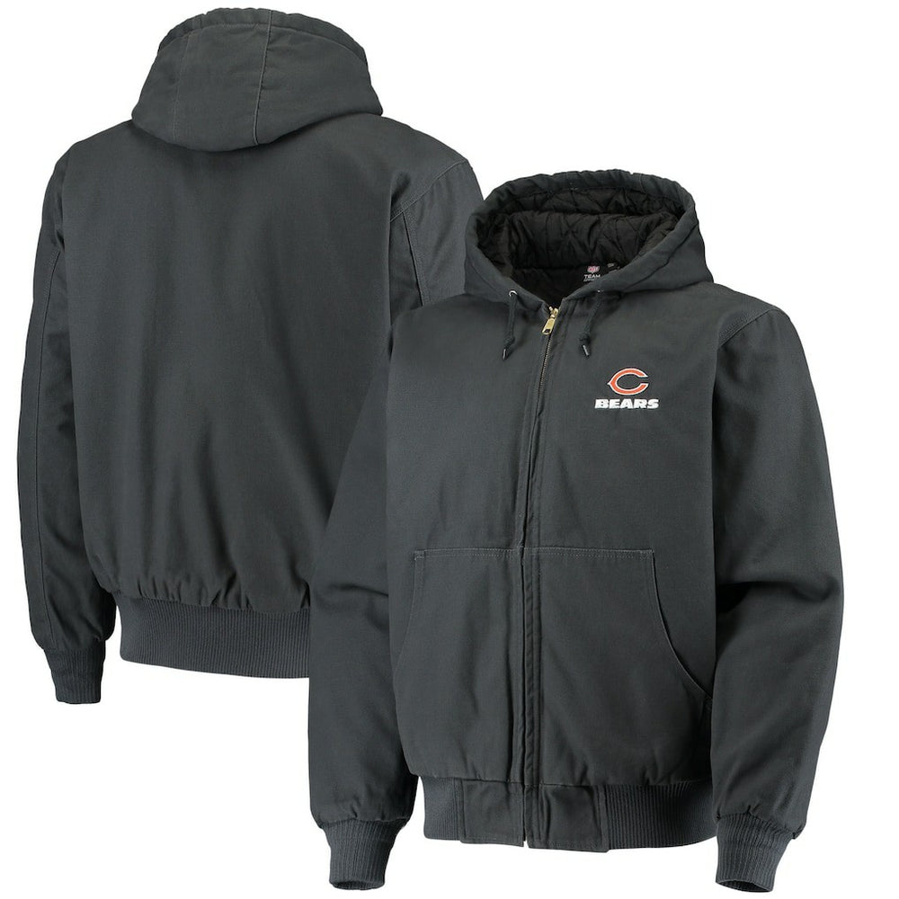 Chicago Bears Dunbrooke Dakota Cotton Canvas Hooded Jacket - Navy on sale