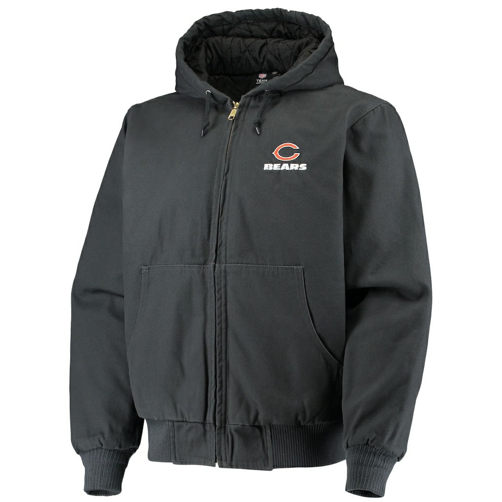 Chicago Bears Dunbrooke Dakota Cotton Canvas Hooded Jacket - Navy on sale