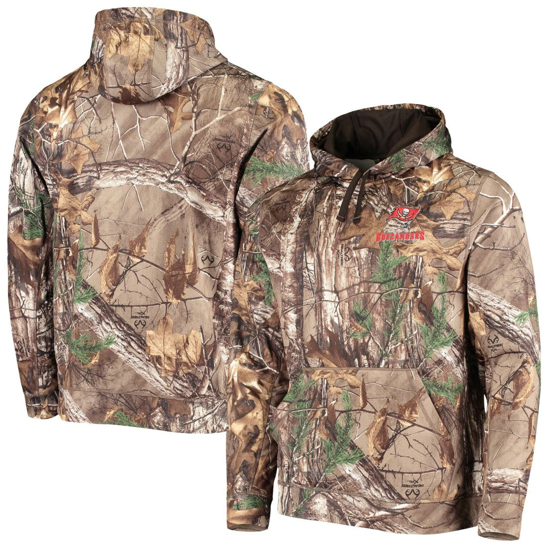 Tampa Bay Buccaneers Dunbrooke Circle Champion Tech Fleece Pullover Hoodie - Realtree Camo online