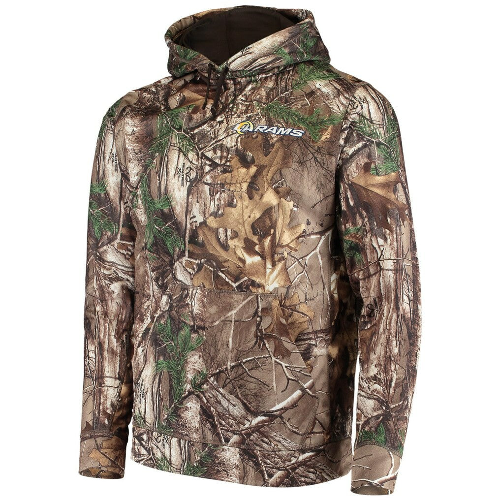 Los Angeles Rams Dunbrooke Circle Champion Tech Fleece Pullover Hoodie - Realtree Camo for sale