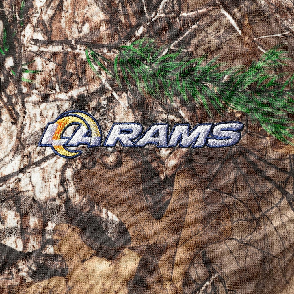 Los Angeles Rams Dunbrooke Circle Champion Tech Fleece Pullover Hoodie - Realtree Camo for sale