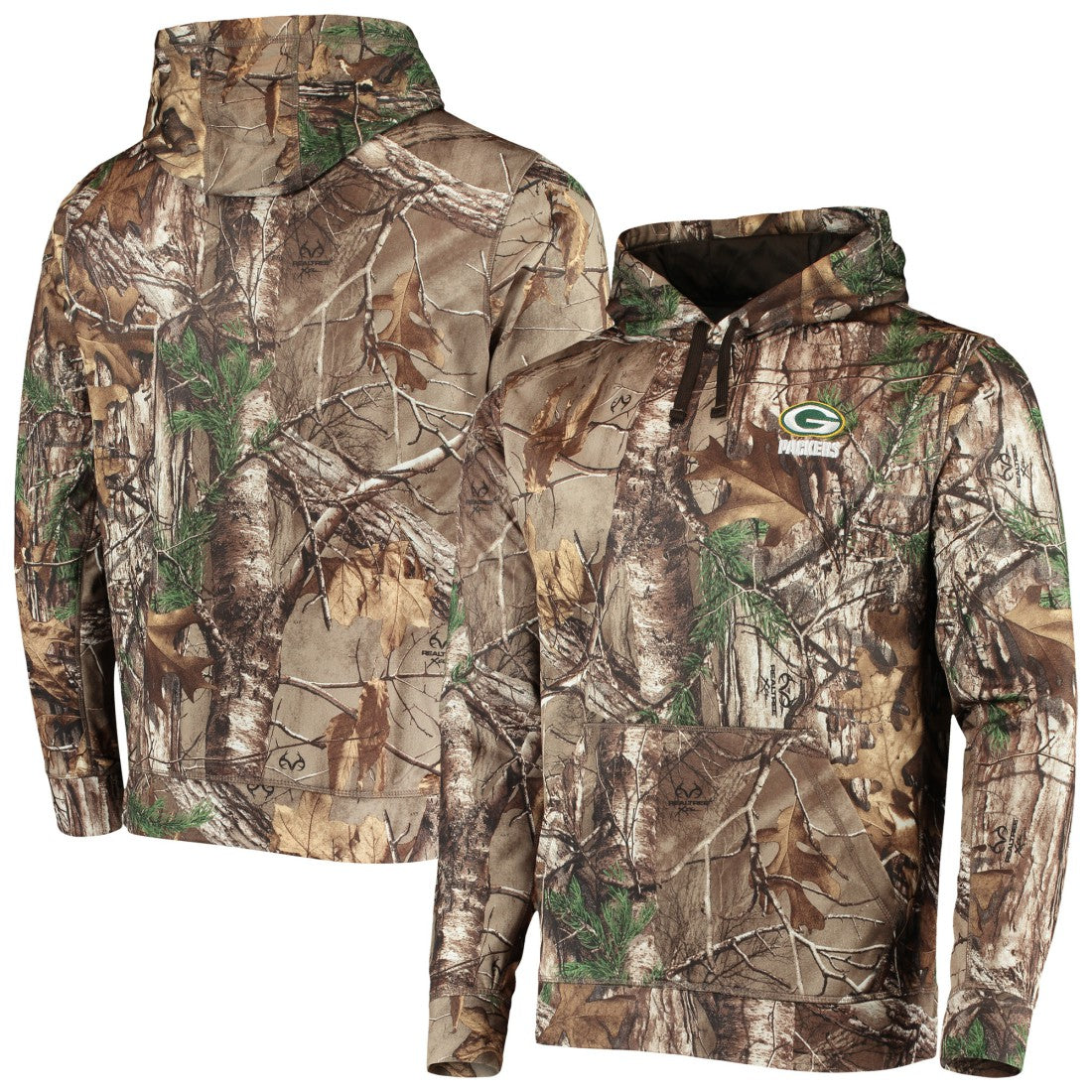 Green Bay Packers Dunbrooke Circle Champion Tech Fleece Pullover Hoodie - Realtree Camo outlet