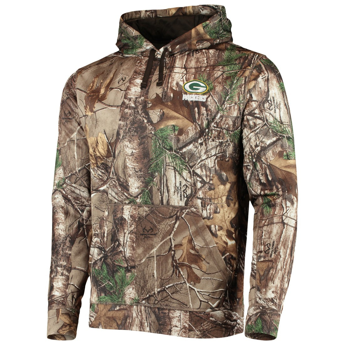 Green Bay Packers Dunbrooke Circle Champion Tech Fleece Pullover Hoodie - Realtree Camo outlet