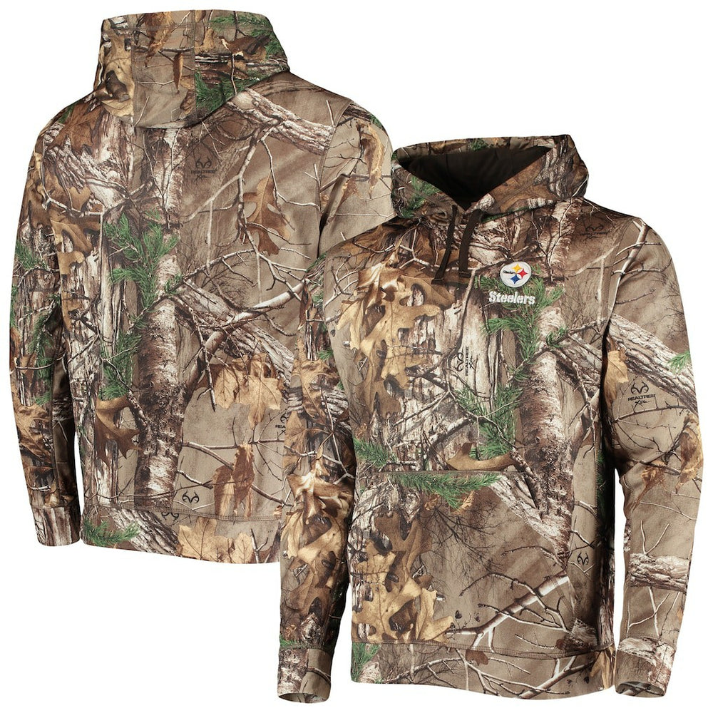 Pittsburgh Steelers Dunbrooke Circle Champion Tech Fleece Pullover Hoodie - Realtree Camo discount