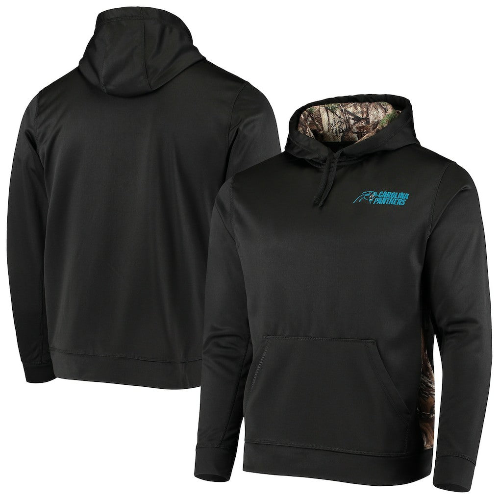 Carolina Panthers Dunbrooke Logo Ranger Pullover Hoodie - Black/Realtree Camo sale