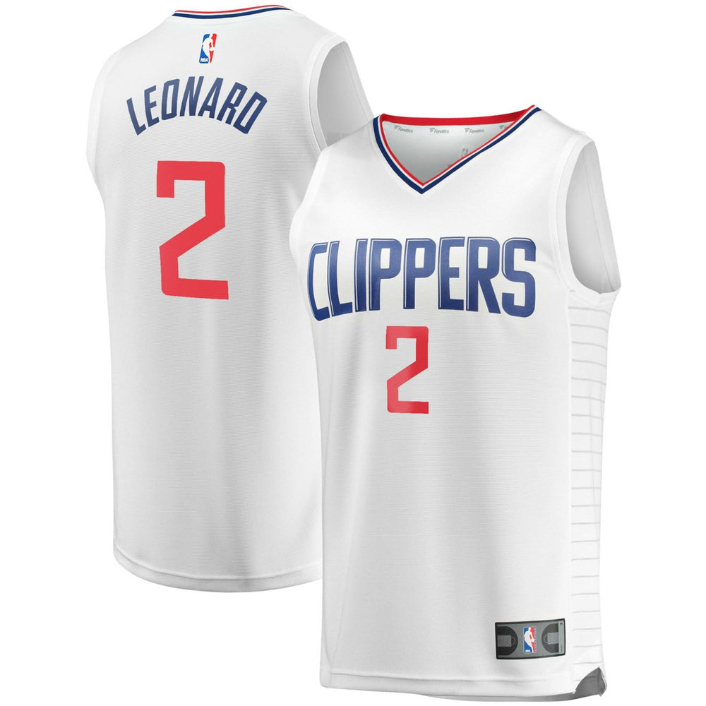 Kawhi Leonard LA Clippers Youth 2020/21 Fast Break Player Jersey - White - Association Edition | Fanatics shop
