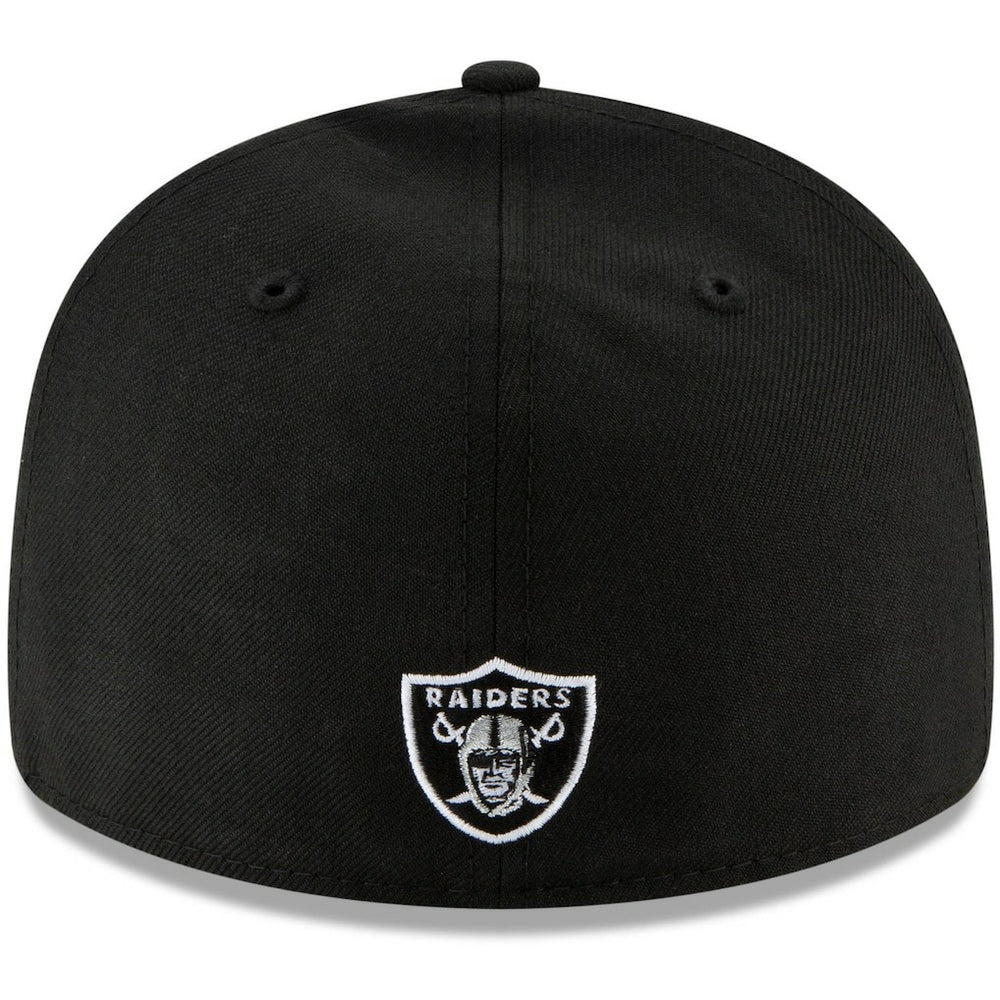 Las Vegas Raiders New Era Omaha Script Low Profile 59FIFTY Fitted Hat - Black on sale