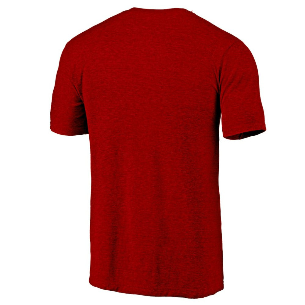 Arizona Diamondbacks Weathered Official Logo Tri-Blend T-Shirt - Red