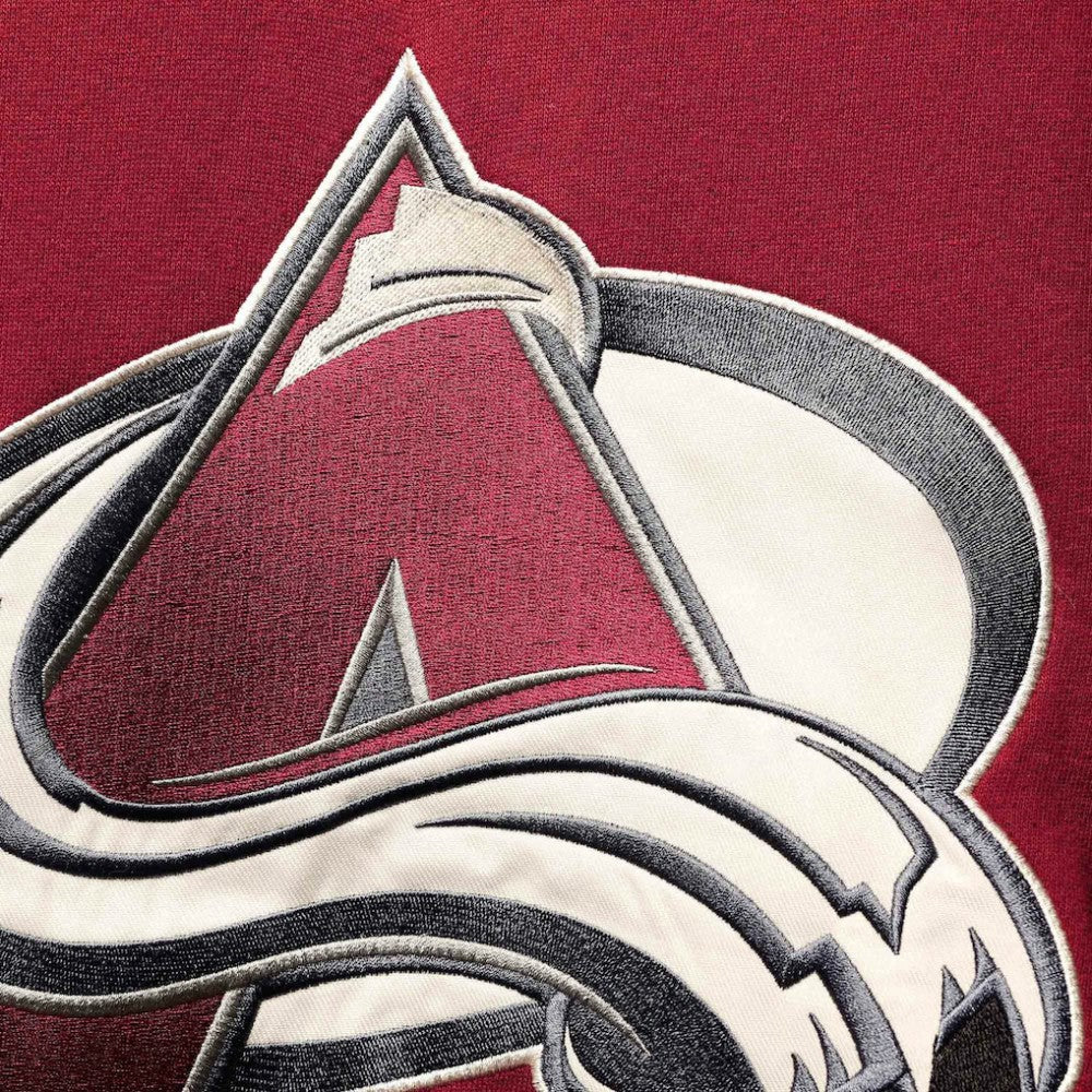Nathan MacKinnon Colorado Avalanche '47 Player Name & Number Lacer Pullover Hoodie Burgundy
