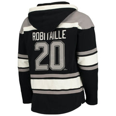 Luc Robitaille Los Angeles Kings '47 Retired Player Name & Number Lacer Pullover Hoodie Black