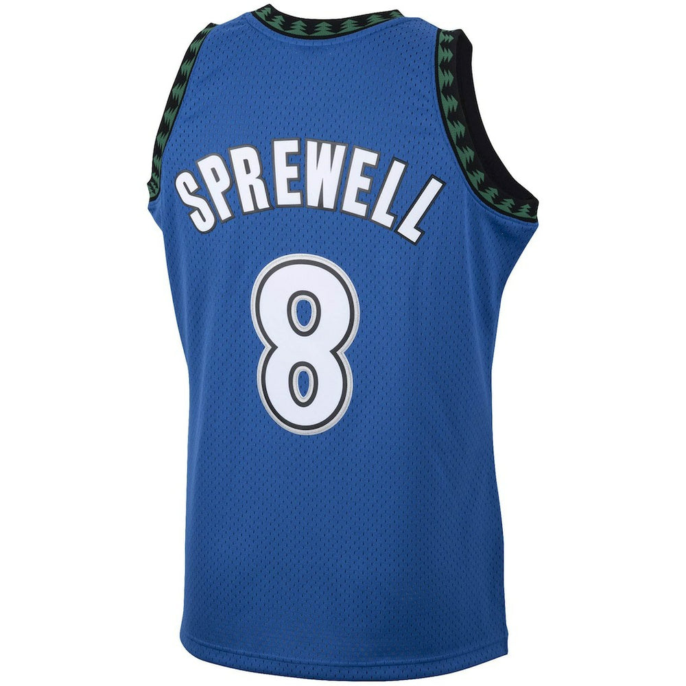 Latrell Sprewell Minnesota Timberwolves 2003/04 Hardwood Classics Swingman Jersey - Blue | Mitchell & Ness sale
