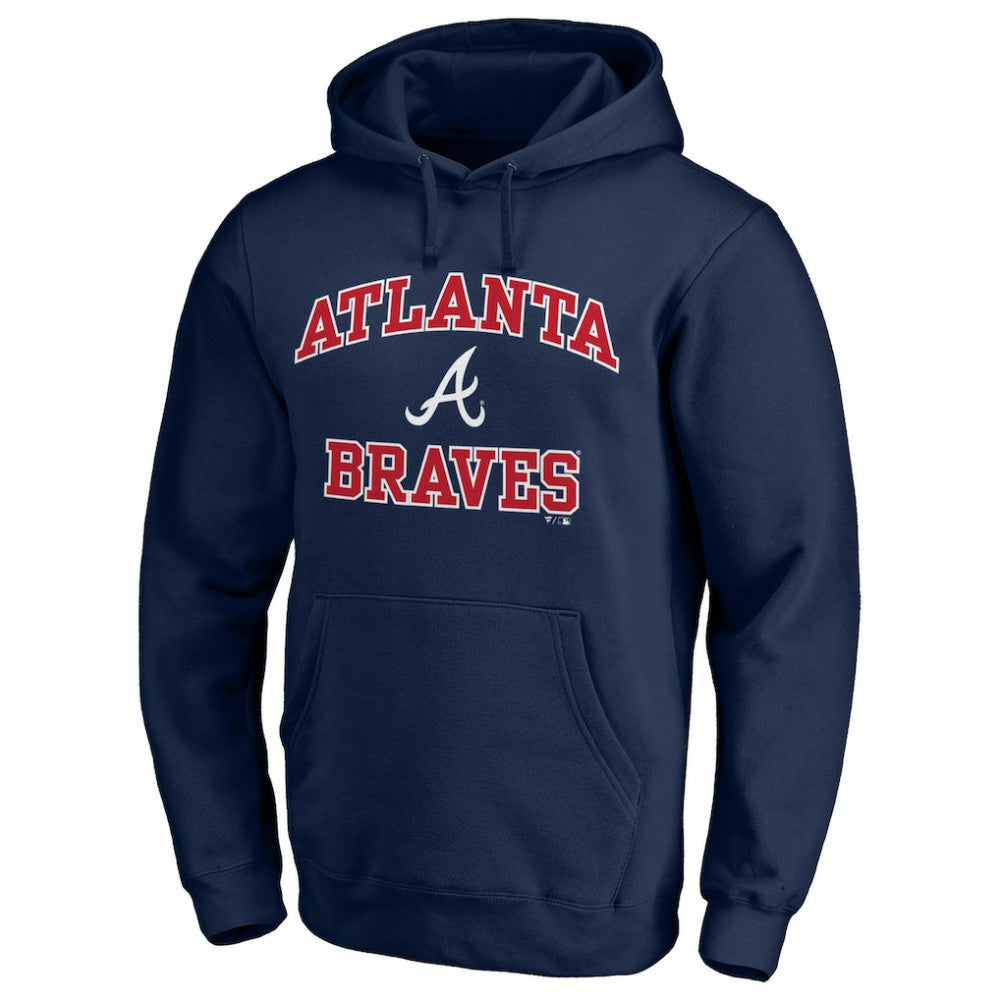 Atlanta Braves Heart & Soul Pullover Hoodie - Navy