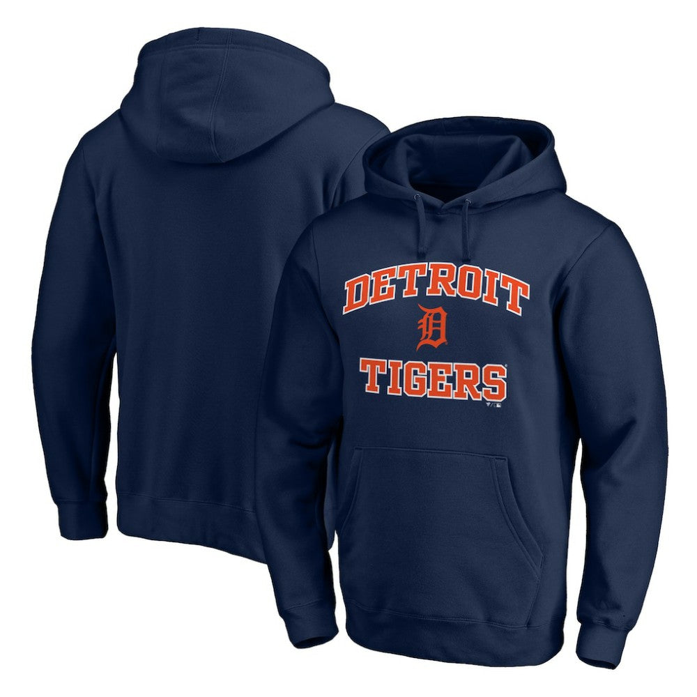 Detroit Tigers Heart & Soul Pullover Hoodie - Navy