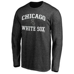 Men's Charcoal Chicago White Sox Team Heart & Soul Long Sleeve T-Shirt