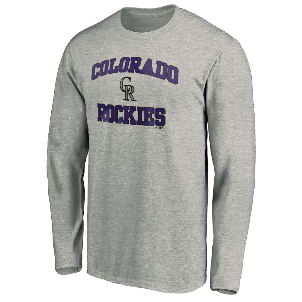 Colorado Rockies Team Heart & Soul Long Sleeve T-Shirt - Heathered Gray
