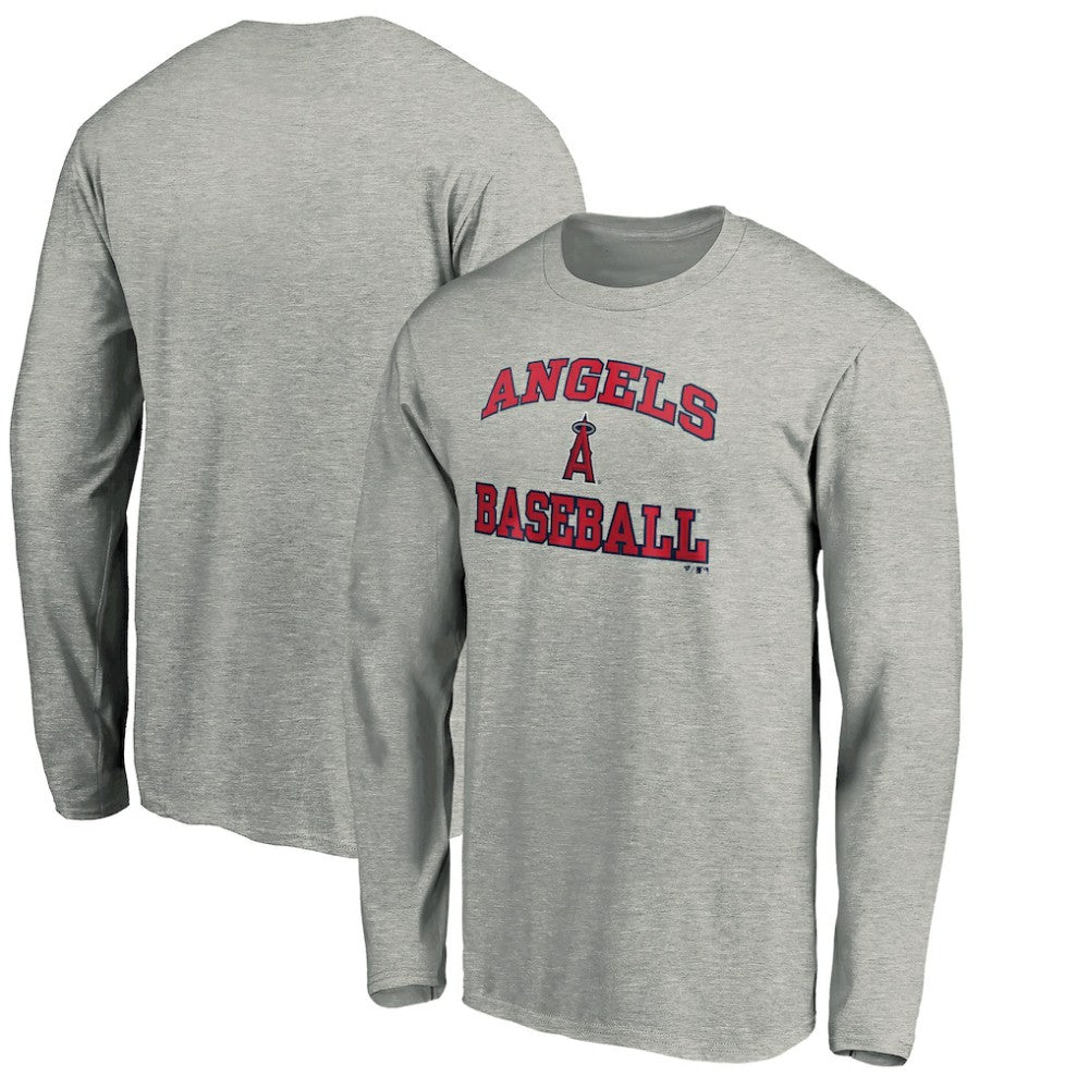 Los Angeles Angels Team Heart & Soul Long Sleeve T-Shirt - Heathered Gray