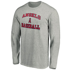 Los Angeles Angels Team Heart & Soul Long Sleeve T-Shirt - Heathered Gray
