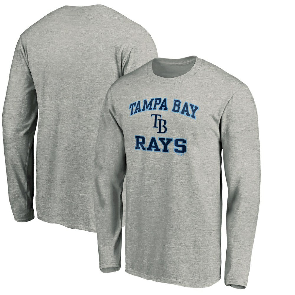 Tampa Bay Rays Team Heart & Soul Long Sleeve T-Shirt - Heathered Gray