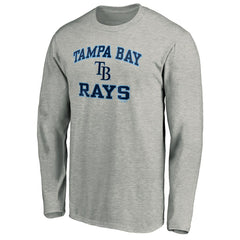 Tampa Bay Rays Team Heart & Soul Long Sleeve T-Shirt - Heathered Gray