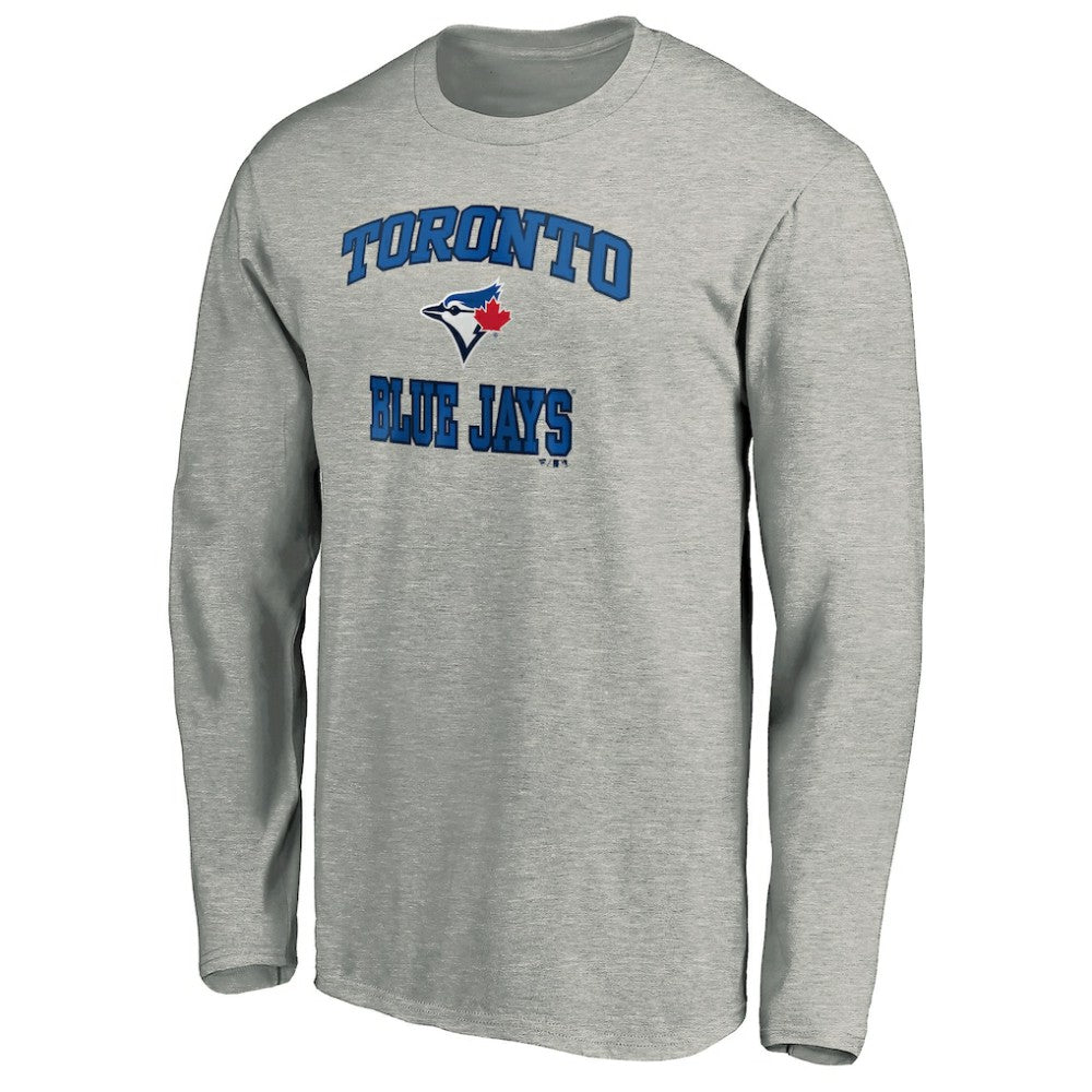 Toronto Blue Jays Team Heart & Soul Long Sleeve T-Shirt - Heathered Gray