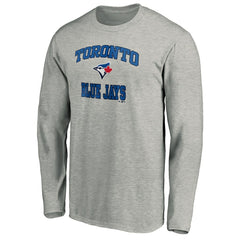 Toronto Blue Jays Team Heart & Soul Long Sleeve T-Shirt - Heathered Gray
