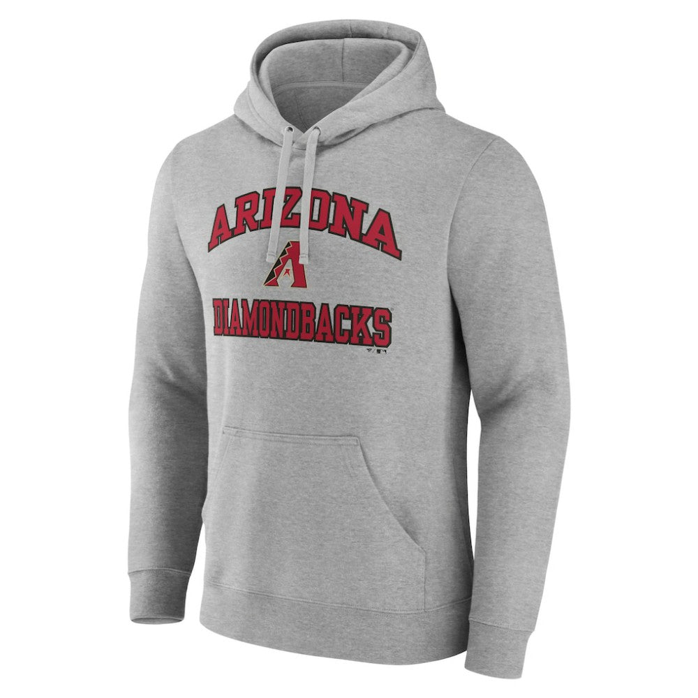 Arizona Diamondbacks MTO Label Heart & Soul Pullover Hoodie - Heather Gray