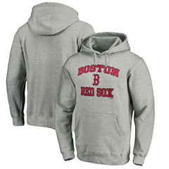 Boston Red Sox MTO Label Heart & Soul Pullover Hoodie - Heather Gray