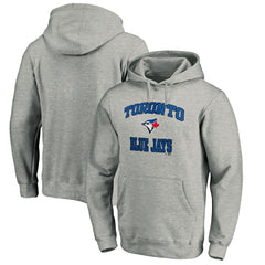 Toronto Blue Jays MTO Label Heart & Soul Pullover Hoodie - Heather Gray