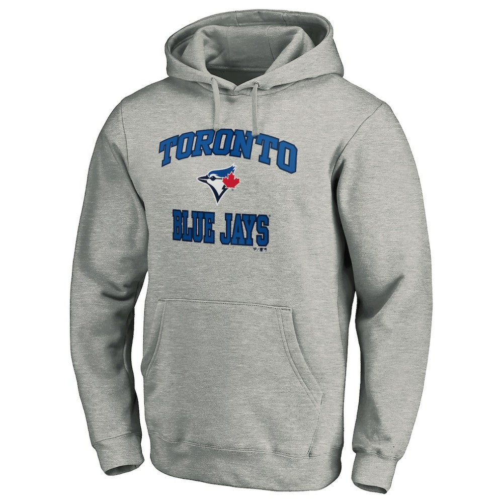 Toronto Blue Jays MTO Label Heart & Soul Pullover Hoodie - Heather Gray