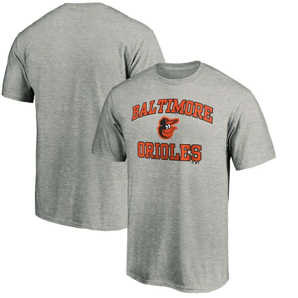 Baltimore Orioles MTO Label Heart & Soul T-Shirt - Heather Gray
