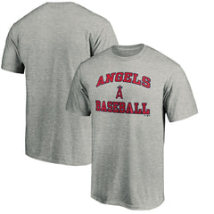 Los Angeles Angels MTO Label Heart & Soul T-Shirt - Heather Gray