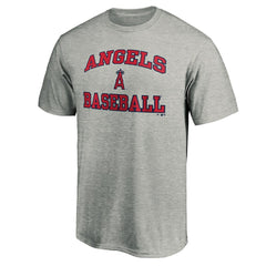 Los Angeles Angels MTO Label Heart & Soul T-Shirt - Heather Gray