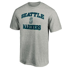 Seattle Mariners MTO Label Heart & Soul T-Shirt - Heather Gray